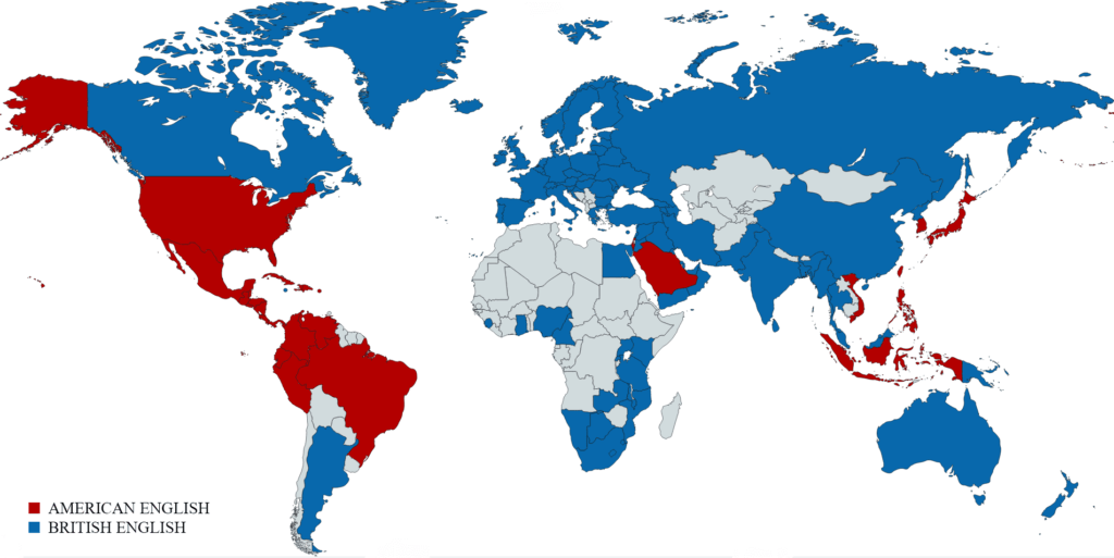 Inglês americano ou britânico?